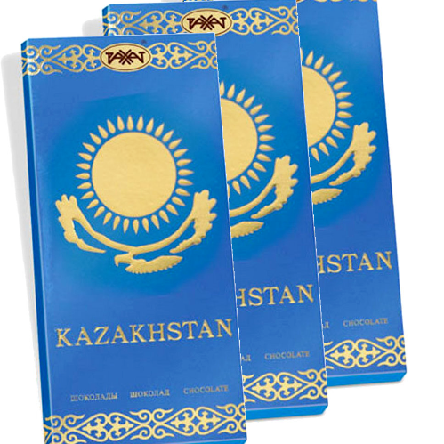 Chocolate Excellence Rakhat Kazakh  Flag Bar 45%, 3 Pcs