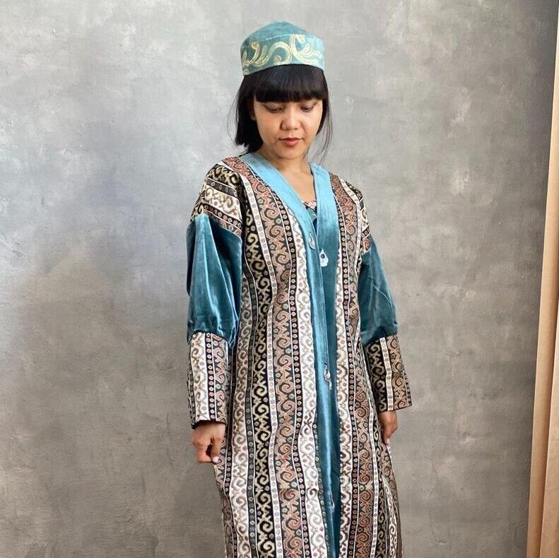 Women's Shapan Dress Shirt Ethno Kazakh