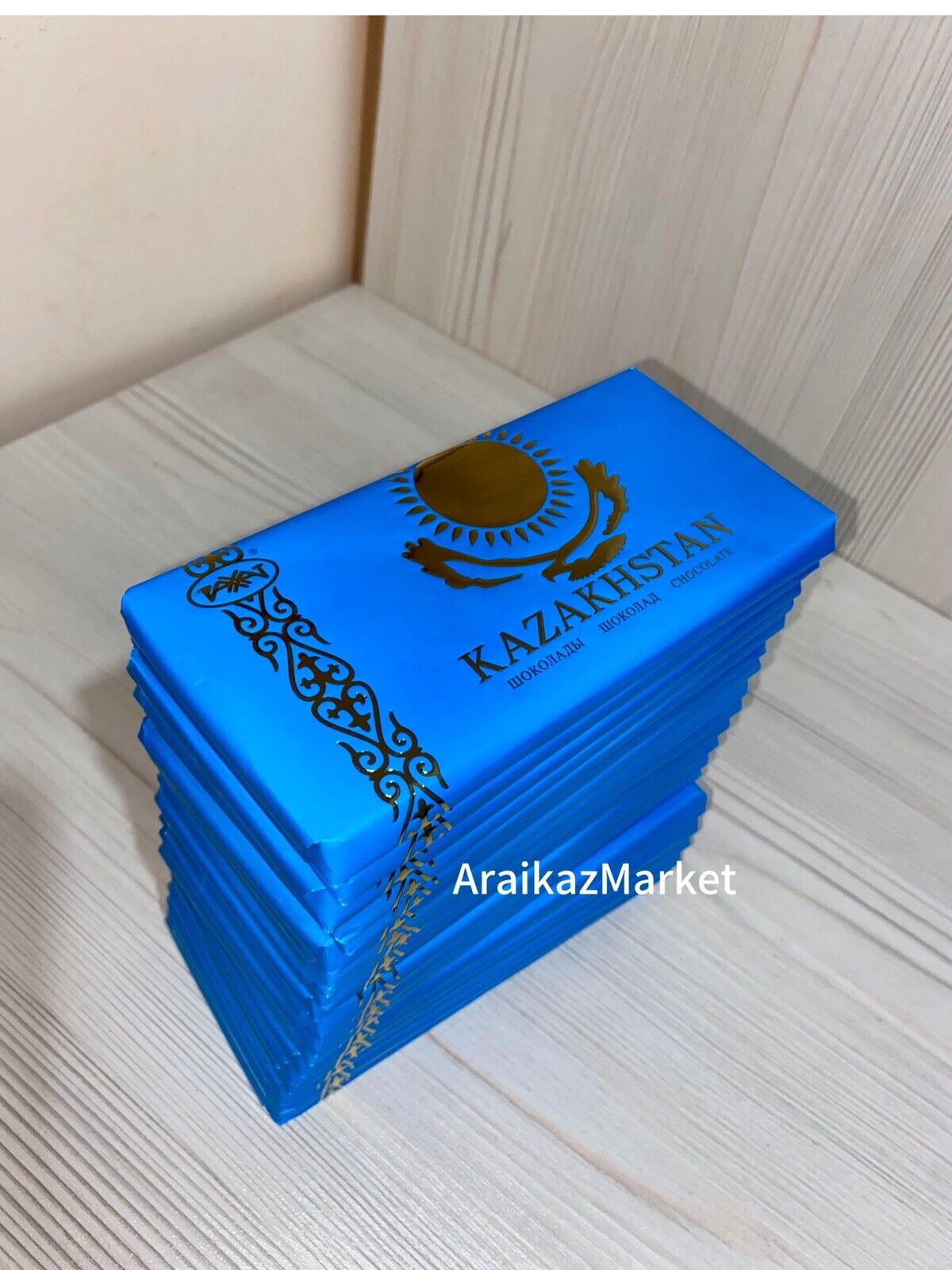 Chocolate Kazakh Milky : 20 Pieces, 2000g, KZ Flag FREE Shipping