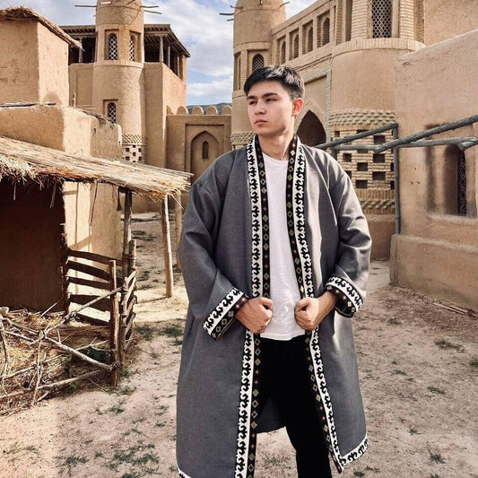 Chapan Shapan Oversized Jacket | Kazakh Kyrgyz Style