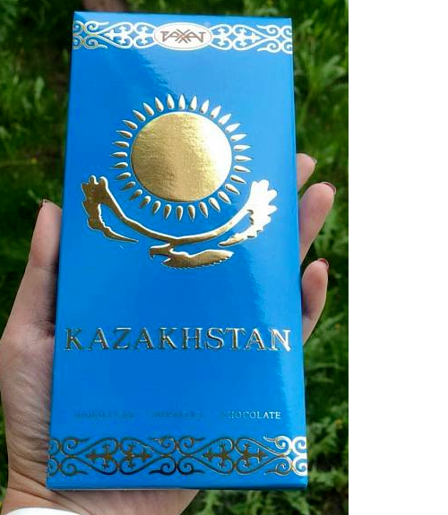 Chocolate Excellence Rakhat Kazakh  Flag Bar 45%, 3 Pcs