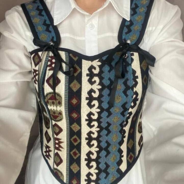 Women's Kazakh Corset Vest Adjustable Standard Size