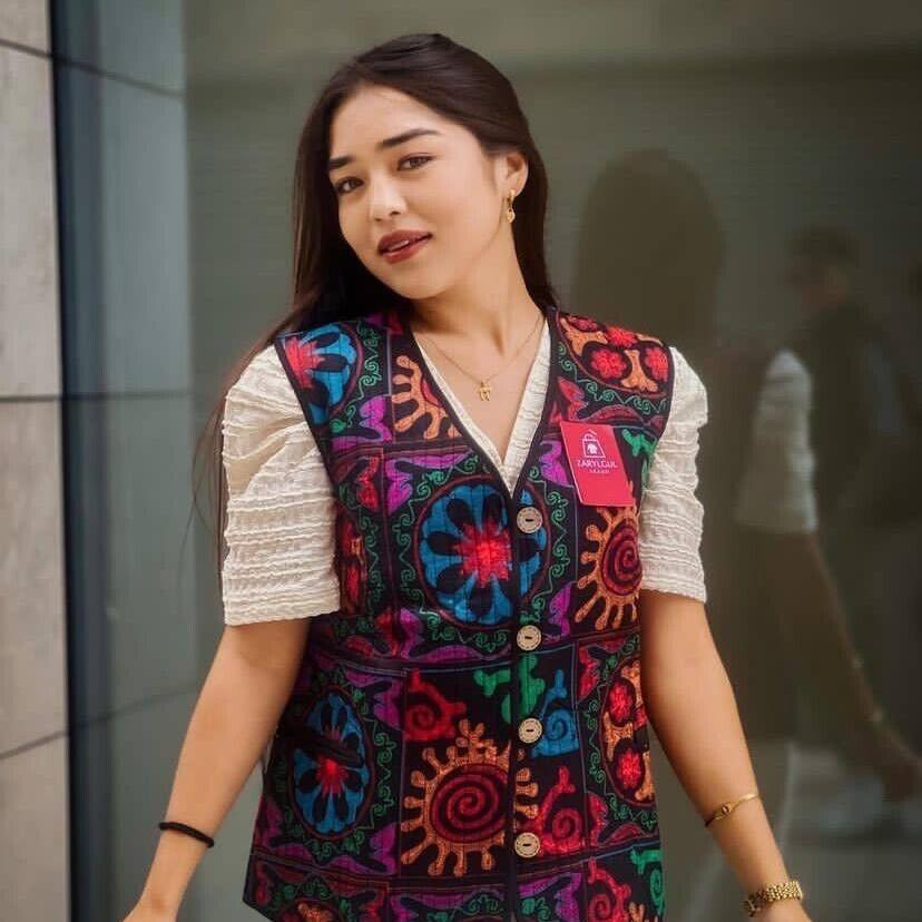 Women's Kazakh Kyrgyz Vest - Warm & Cozy