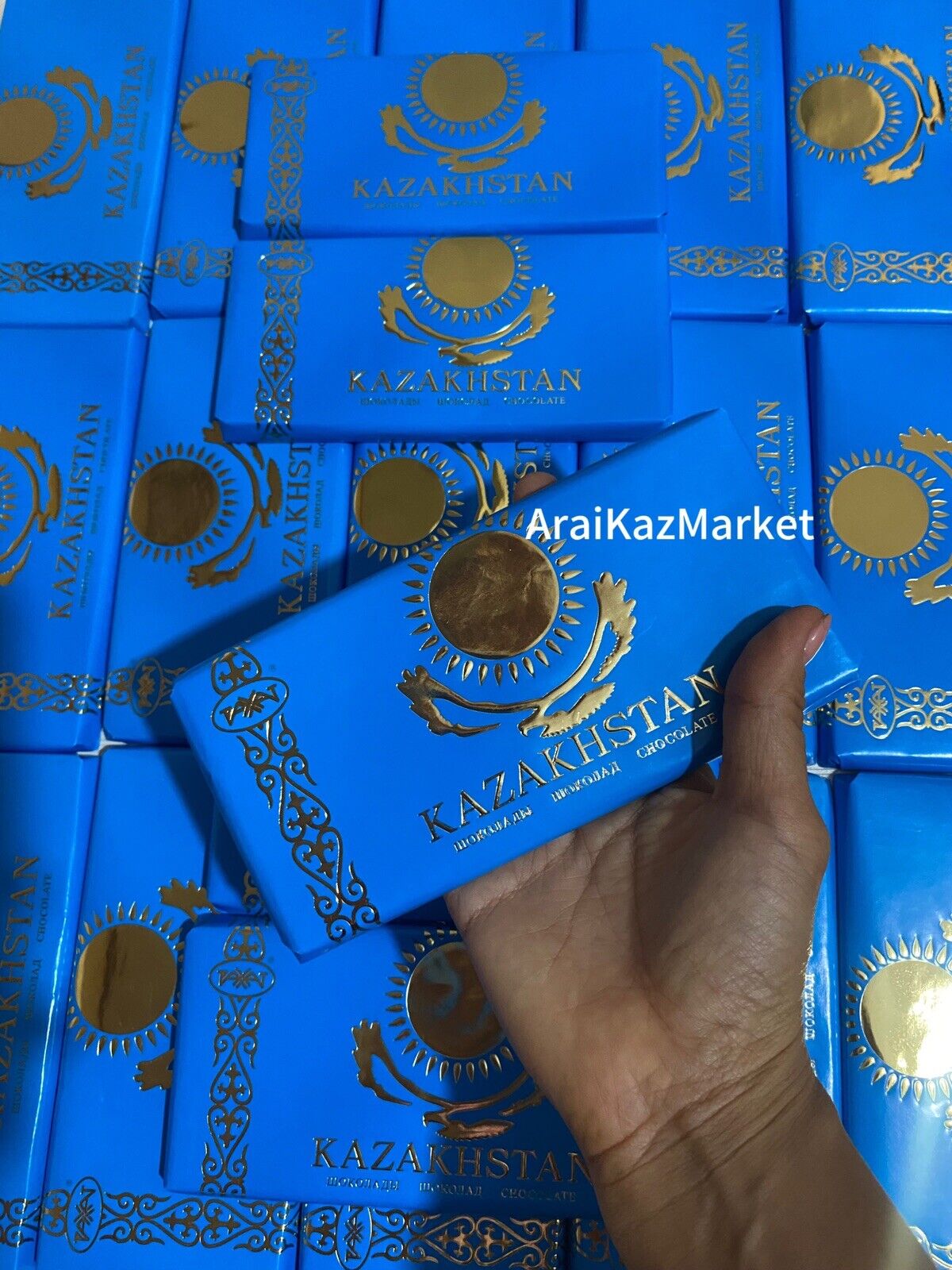 Chocolate Kazakh Milky : 20 Pieces, 2000g, KZ Flag FREE Shipping