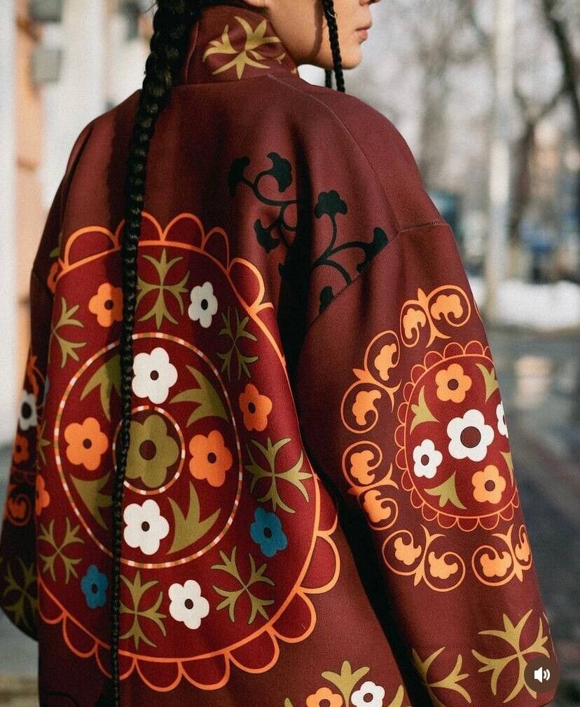 Chapan Shapan Oversized Jacket | Kazakh Kyrgyz Style